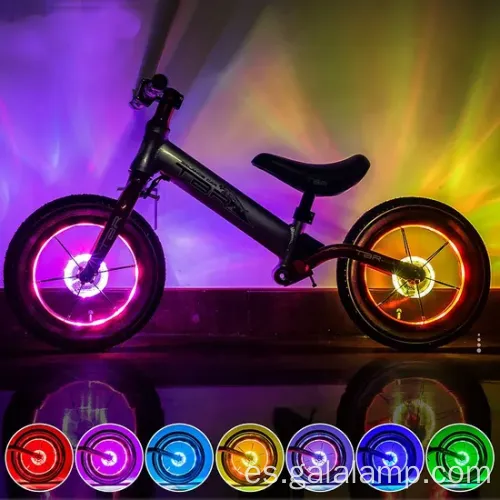 Visibilidad nocturna mejorada Vibrantes luces de llanta de rueda LED